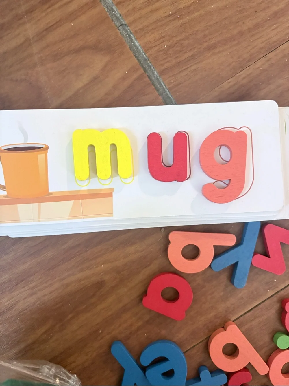 Kids Alphabet Foam Letters Learning Set with Owl Drawstring Bag - Multicolor